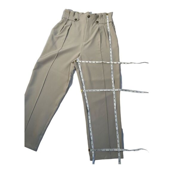 Sollinary Women’s Beige High Waist Cropped Tailored Pants Size Large - Picture 14 of 16